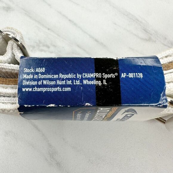 Champro White Stretch Baseball Softball Belt Adult One Size OS - Picture 11 of 11
